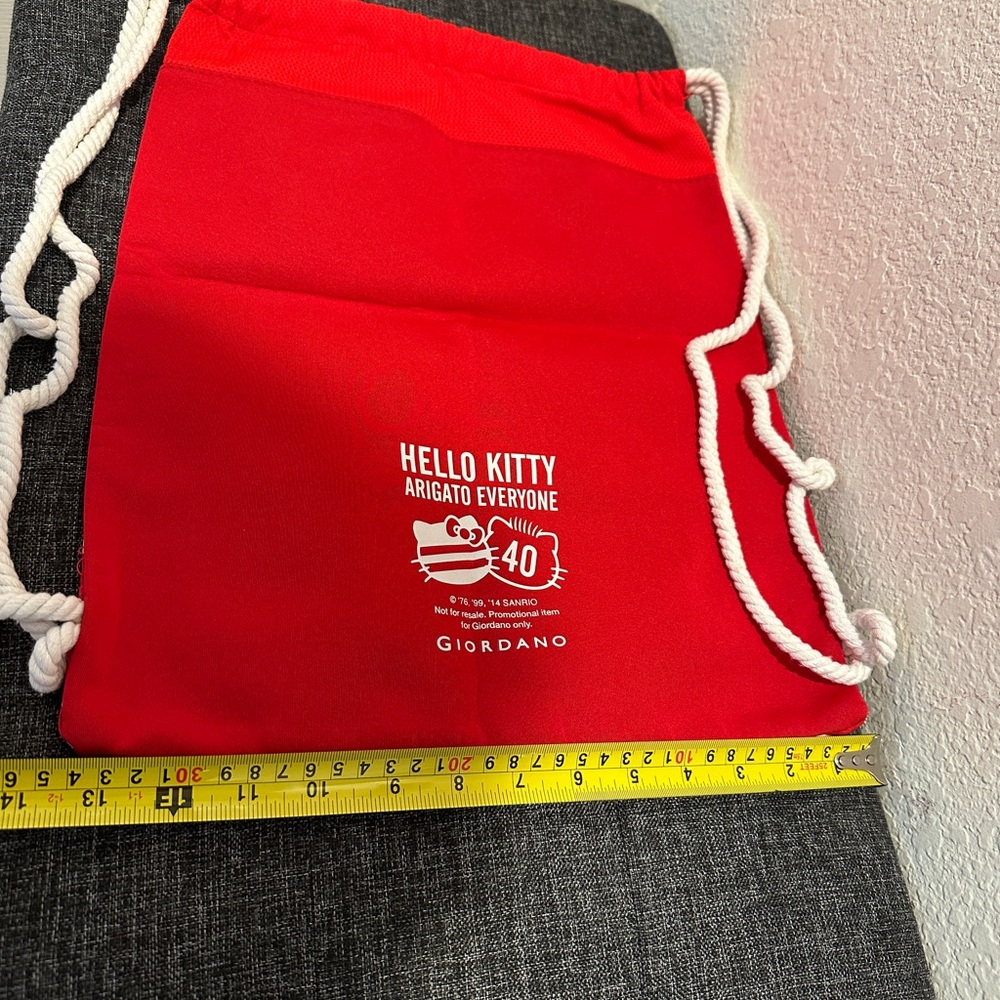 Hello Kitty X Giordano Drawstring Backpack Bag - image 2
